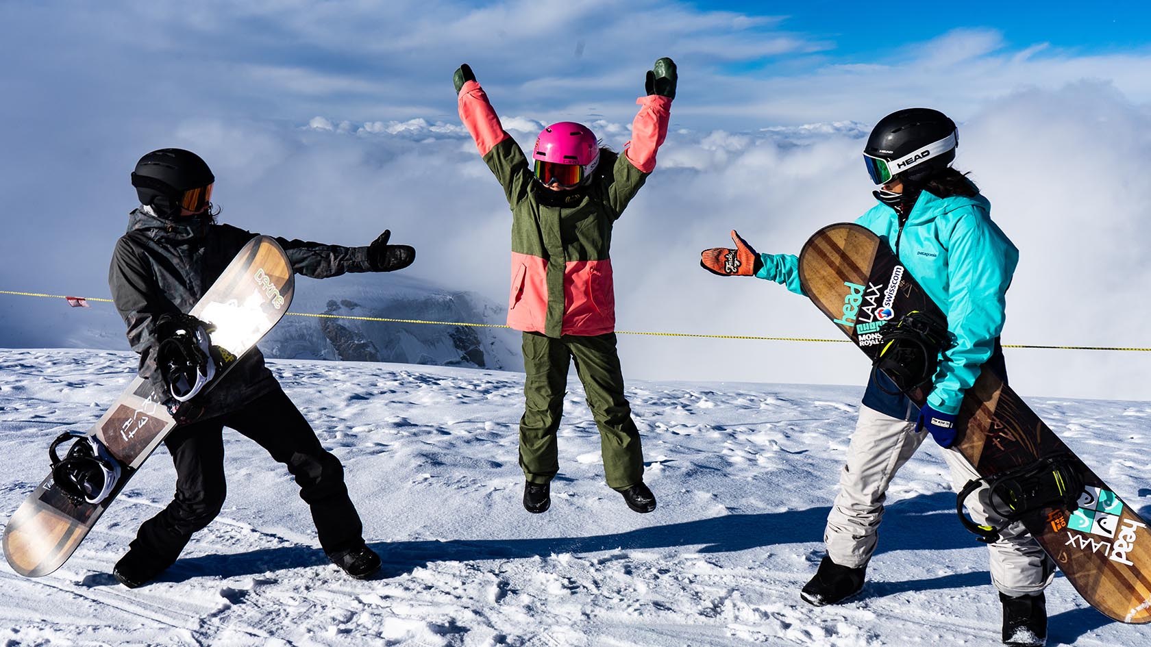 Von den Besten lernen Swiss Snowboard Girls Camp in Zermatt Swiss Ski